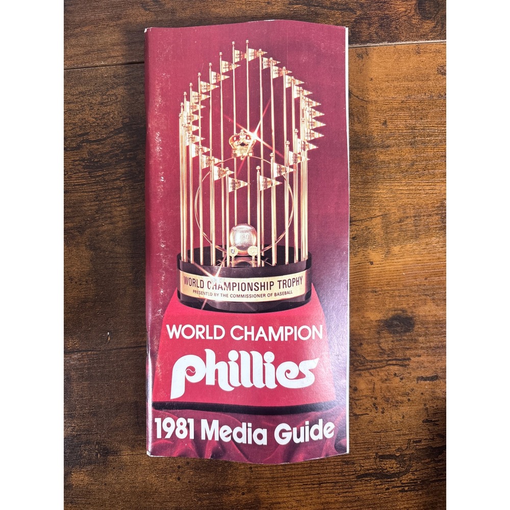 Vintage 1981 Philadelphia Phillies Media Guide 1980 World Series Champions MLB